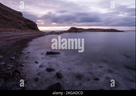 Second Valley in der Abenddämmerung kurz nach Sonnenuntergang, Fleurieu Halbinsel, Südaustralien. Stockfoto