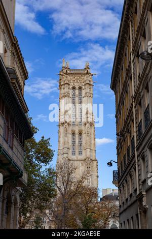 Tour Saint-Jacques in Paris, Frankreich, Europa Stockfoto