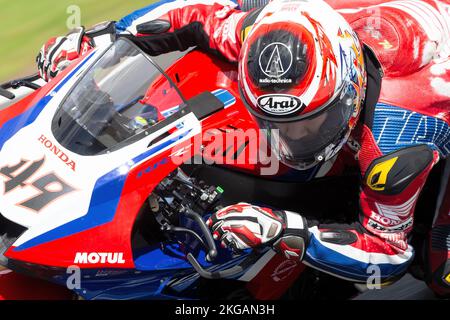 Phillip Island, Australien, 19. November 2022. Tetsuta NAGASHIMA aus Japan im Team HRC Honda während der FIM-Superbike-Weltmeisterschaft 2022 auf dem Phillip Island Circuit am 19. November 2022 in Phillip Island, Australien. Kredit: Dave Hewison/Speed Media/Alamy Live News Stockfoto