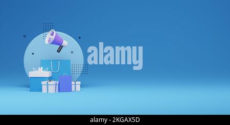 Sonderangebot – Entwurf einer Bannervorlage für soziale Medien Stockfoto