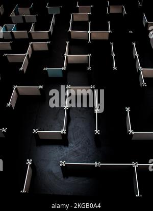 Perspektivische Vision, Marketing, Strategie, Lösungskonzept finden Stockfoto