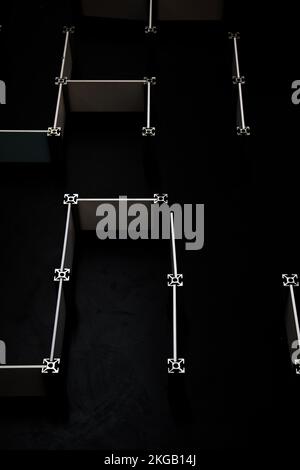 Perspektivische Vision, Marketing, Strategie, Lösungskonzept finden Stockfoto