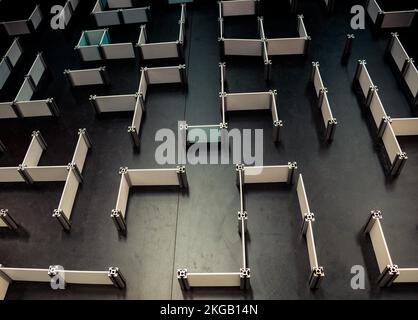 Perspektivische Vision, Marketing, Strategie, Lösungskonzept finden Stockfoto