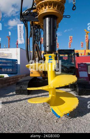 Drehbohrgeräte, Bohrmaschinen, Fundamenttechnik, Bauma 2022, weltweit größte Baumaschinenmesse, München, Deutschland Stockfoto