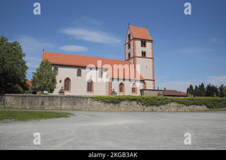 Carolingian St. John the Baptist Church in Bad Neustadt a. d. Saale, Bayern, Deutschland, Europa Stockfoto