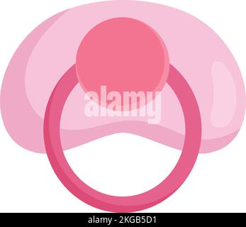 Pinkfarbener Baby-Schnuller Stock Vektor