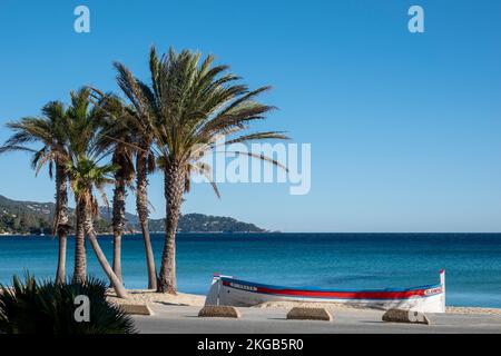 le Lavancou Saint-Clair Beach, Frankreich, Europa, Stockfoto