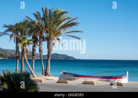 le Lavancou Saint-Clair Beach, Frankreich, Europa, Stockfoto