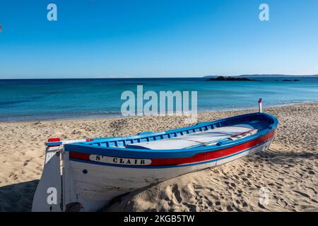 le Lavancou Saint-Clair Beach, Frankreich, Europa, Stockfoto