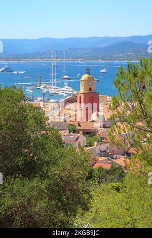 Saint-Tropez, Frankreich, in der Provence, an der französischen Riviera, in Europa. Stockfoto