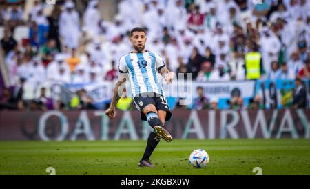 Doha, Katar. 22.. November 2022. Nicolas Otamendi (Arg) Argentinien - Saudi-Arabien Weltmeisterschaft 2022 in Katar 22.11.2022 Kredit: Moritz Müller Copyright (nur Stockfoto