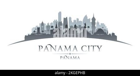 Silhouette der Skyline von Panama City. Vektordarstellung Stock Vektor