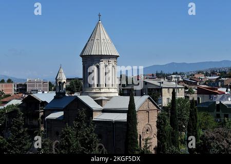 Die Stadt Georgien Tiblisi, eine antike Desin-Stadt. Stockfoto