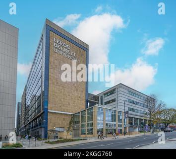Leeds Beckett Universität i Stockfoto