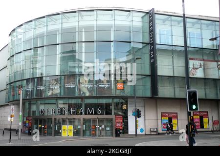 Debenhams in Liverpool wird geschlossen. Stockfoto