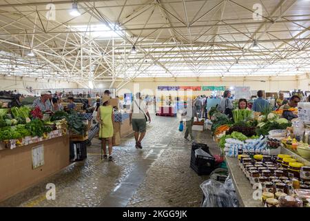 Indoor Market, Tavira, Algarve, Portugal Stockfoto