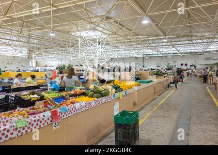 Indoor Market, Tavira, Algarve, Portugal Stockfoto