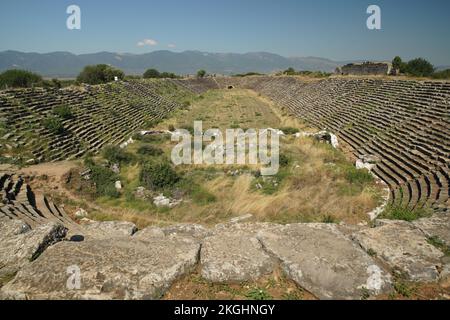 Stadion der antiken Stadt Aphrodisias in Geyre, Aydin, Turkiye Stockfoto