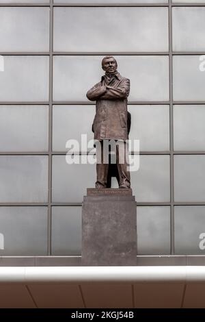 Sir Alex Ferguson Statue von Philip Jackson im Old Trafford Stadion von Manchester United Stockfoto