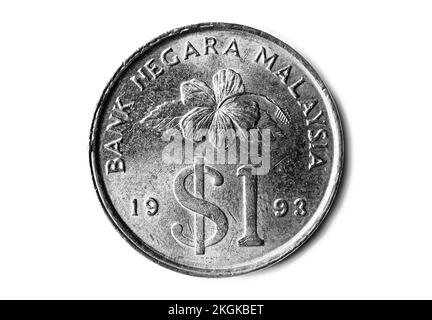 Fotomünzen Malaysia, 1993, 1 Ringgit, Stockfoto