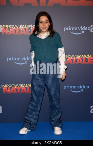 Mailand, Italien. 23.. November 2022. Mailand, Photocall Film Plötzlich Weihnachten. Auf dem Foto Sara Ciocca Credit: Independent Photo Agency/Alamy Live News Stockfoto