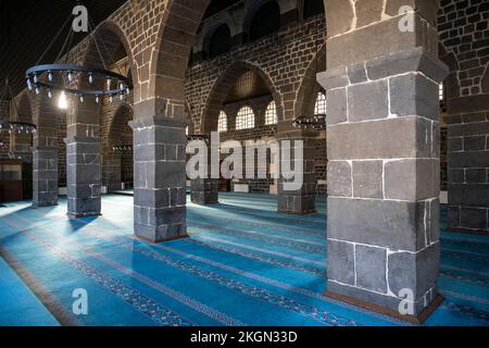Türkei, Diyarbakir, Ulu Cami, Gebetsraum Stockfoto
