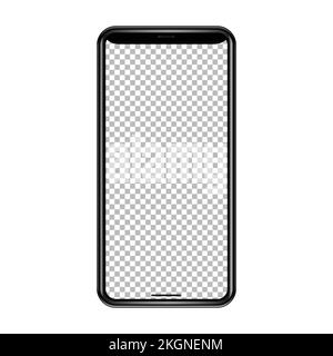 Transparentes PNG-Modell für Smartphone Stock Vektor