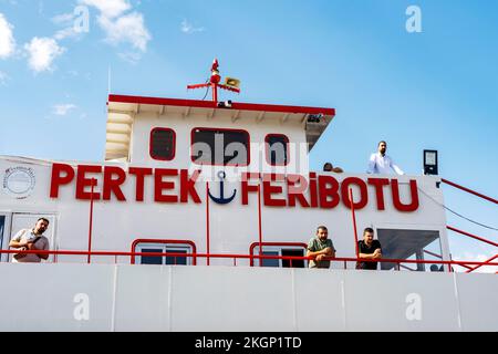 Asien, Türkei, Fähre über den Keban-Stausee Stockfoto