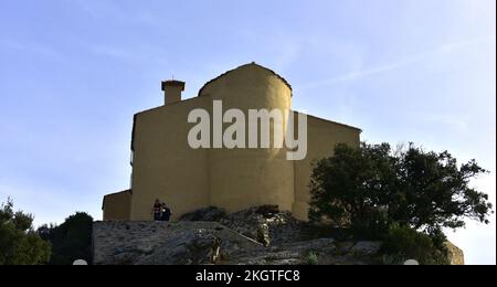 Kapelle ND du Mai du Cap Sicié in La Seyne sur Mer Stockfoto