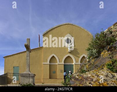 Kapelle ND du Mai du Cap Sicié in La Seyne sur Mer Stockfoto