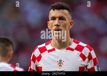 Al-Khor, Katar. 23.. November 2022. Ivan Perisic von Kroatien beim FIFA-Weltmeisterschaftsspiel Katar 2022 Gruppe F zwischen Marokko und Kroatien im Al Bayt Stadium in Al Khor, Katar am 22. November 2022 (Foto: Andrew Surma/Credit: SIPA USA/Alamy Live News Stockfoto