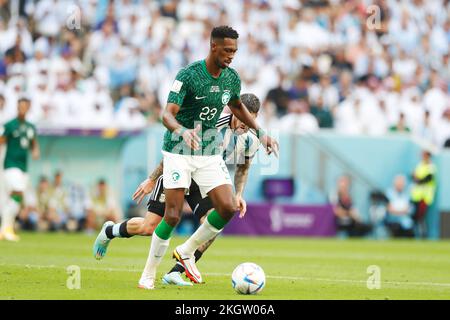 Lusail, Katar. 22.. November 2022. Kanno Mohamed (KSA) Fußball : FIFA Weltmeisterschaft Katar 2022 Gruppe Stage Group C Spiel zwischen Argentinien 1-2 Saudi-Arabien im Lusail Stadion in Lusail, Katar . Kredit: Mutsu Kawamori/AFLO/Alamy Live News Stockfoto