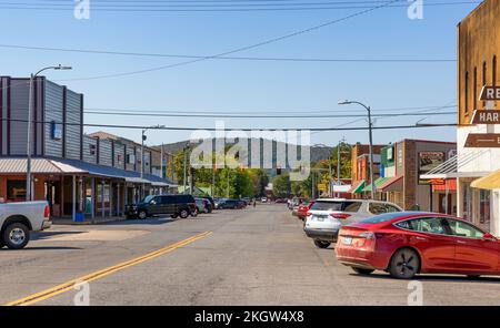 Stilwell, Oklahoma, USA - 29. September 2022: Die Stadt Stilwell wurde 1897 gegründet und ihre Geschichte begann 1838 als das Ende des Trail of Tea Stockfoto