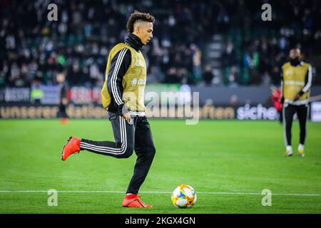 Wolfsburg, Deutschland, 20. März 2019: Thilo Kehrer in Aktion während der Aufwärmphase vor dem Fußballspiel zwischen Deutschland und Serbien Stockfoto