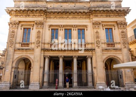 Teatro Comunale Tina Di Lorenzo, Noto, Sizilien, Italien. Stockfoto