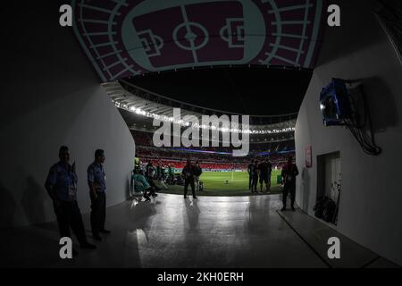 Al-Rayyan, Katar. 23.. November 2022; Ahmed bin Ali Stadium, Al Rayyan, Katar; FIFA Fußball-Weltmeisterschaft, Belgien gegen Kanada; allgemeiner Blick in das Ahmed bin Ali Stadium Credit: Action Plus Sports Images/Alamy Live News Stockfoto