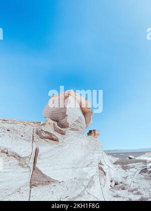 Die riesigen weißen Vulkansteine am Campo de Piedra Pomez, Catamarca, Argentinien, die Anden, Puna Stockfoto