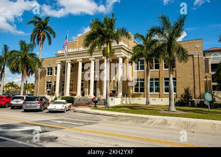 Historisches Charlotte County Courthouse, Taylor Street, Punta Gorda, Florida Stockfoto