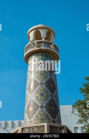 Katara Moschee im Katara Cultural Village, beliebtes touristisches Reiseziel in Doha, Katar Stockfoto