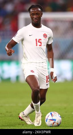 Al-Rayyan, Katar. 23.. November 2022. Ismael Kone von Kanada während des Spiels der FIFA-Weltmeisterschaft 2022 im Ahmad bin Ali Stadium, Al Rayyan. Der Bildausdruck sollte lauten: David Klein/Sportimage Credit: Sportimage/Alamy Live News Stockfoto