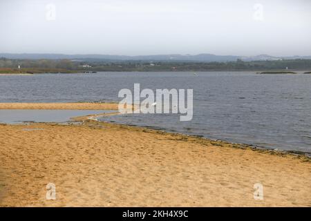 Naturschutzgebiet der Lagunen Santo Andre und Sancha in der Region Alentejo in Portugal Stockfoto
