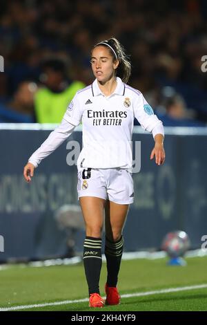 Kingston, London, Großbritannien. 23.. November 2022; Kingsmeadow, Kingston, London, England: UEFA Womens Champions League Football, Chelsea versus Real Madrid; Maite Oroz von Real Madrid Credit: Action Plus Sports Images/Alamy Live News Stockfoto