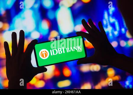 Brasilien. 23.. November 2022. In dieser Abbildung wird das Logo der IDBI Bank Limited auf einem Smartphone-Bildschirm angezeigt. (Kreditbild: © Rafael Henrique/SOPA Bilder über ZUMA Press Wire) Stockfoto