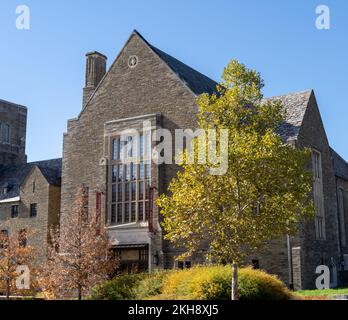 Ithaca, New York - 24. Oktober 2022: Die Cornell Law School ist die juristische Fakultät der Cornell University, einer privaten Ivy League Universität in Ithaca, New York Stockfoto