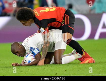 DOHA (KATAR), 11. Oktober 23/2022 – WORLD CUP/BELGIEN X CANADA Match zwischen den Auswahlen Belgiens und Kanadas für die erste Phase der Katar/FIFA-Weltmeisterschaft, die diesen Mittwoch bis Freitag (23) im Ahmad bin Al Stadium in Doha stattfindet. Foto: Andre Ricardo/AG. Rahmen (Andre Ricardo/Ag. Enquadrar/SPP) Kredit: SPP Sport Press Photo. Alamy Live News Stockfoto