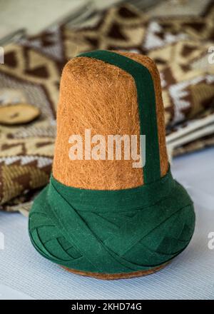 Osmanischer Mode-Turban für sufi-Derwisch-Mann Stockfoto