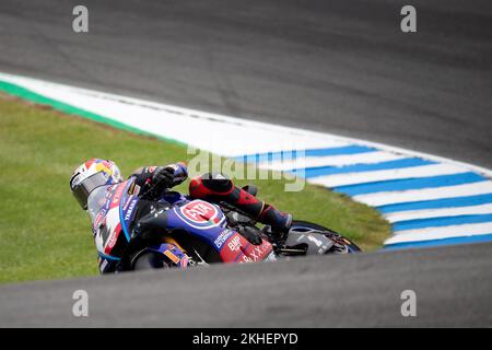 Phillip Island, Australien, 19. November 2022. Toprak RAZGATLIOGLU aus der Türkei auf der Pata Yamaha mit Brixx WorldSBK Yamaha YZF R1 während der FIM Superbike-Weltmeisterschaft 2022 auf Phillip Island, Australien. Kredit: Dave Hewison/Alamy Live News Stockfoto