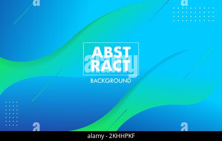 Abstraktes Blau Grün Elegantes Konzept Geometrischer Vektorhintergrund Stock Vektor