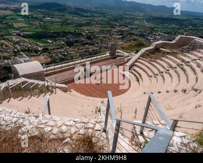 Archäologisches Theater Tempelkomplex von Pietravairano, Kampanien, Italien Stockfoto
