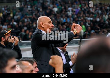 LUCA BARALDI CEO von Virtus Segafredo Bologna während des Euroleague-Spiels, Runde 9, zwischen Panathinaikos Athen und Virtus Segafredo Bologna am 23. November 2022 im OAKA-Stadion in Athen, Griechenland. Stockfoto